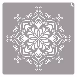 Pochoir La pajarita - 090017C - 090017 C Stencil ST-17 baroque
