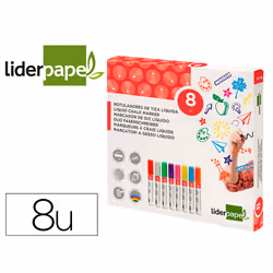 Liderpapel RT18, 8 pièce(s), Couleurs assorties, Pointe ronde, Multicolore, Rond, 6 mm