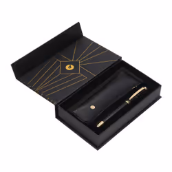 Belius Soiree, Noir, Or, Système de reservoir rechargeable, Bleu, Aluminium, Moyen, Ambidextre