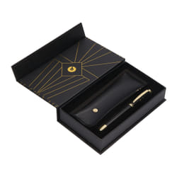 Belius Soiree stylo-plume Système de reservoir rechargeable Noir, Or 1 pièce(s)