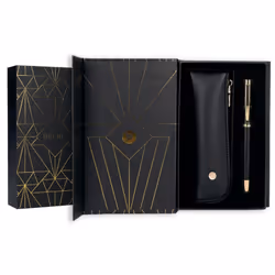Belius Soiree stylo-plume Système de reservoir rechargeable Noir, Or 1 pièce(s)