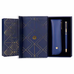 Belius Soiree stylo-plume Système de reservoir rechargeable Bleu, Or, Marine 1 pièce(s)