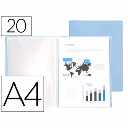 Liderpapel EC70, Project folder, A4, Bleu, 310 mm, 230 mm, 5 mm