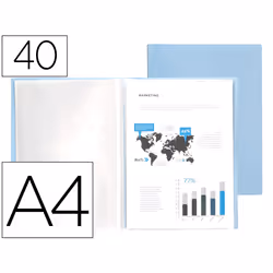 Liderpapel EC82, Project folder, A4, Bleu, 230 mm, 310 mm, 20 mm