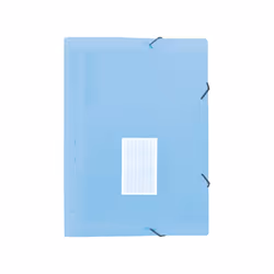 Liderpapel FU39, Chemise à rabats, A4, Polypropylène (PP), Bleu, Mat, Elastique