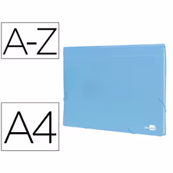 Liderpapel FU39 fichier Polypropylène (PP) Bleu A4