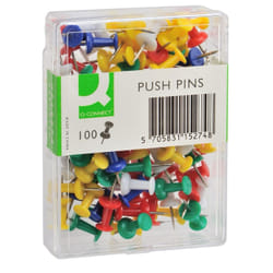 Q-CONNECT KF15274 Fixation de bureau Multicolore 100 pièce(s)