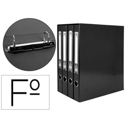 Liderpapel MD42 fichier Carton, Polyvinyl chloride (PVC) Noir