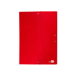 Liderpapel PY34 fichier Carton, PVC Rouge