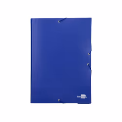 Liderpapel PY51, Project folder, Carton, PVC, Bleu, Portrait, Elastique, 250 mm