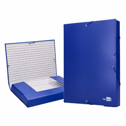 Liderpapel PY51 fichier Carton, PVC Bleu