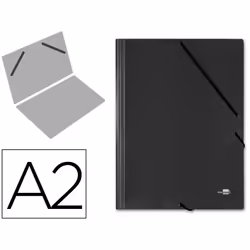 Liderpapel CG26, Project folder, A2, Noir, 1520 g/m², Elastique, 745 mm