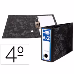 Liderpapel AZ10, Porte-documents, Noir, Gris, Mat, 8 cm, 1 pièce(s)