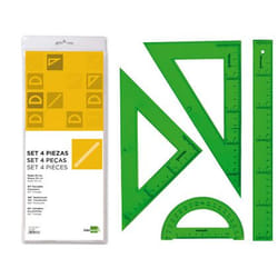Liderpapel JG01 set de règles 4 pièce(s) Acrylique