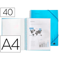 Liderpapel EC13 fichier Bleu A4