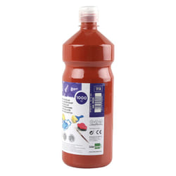 Liderpapel Gouache scolaire liquide lavable fermeture sécurité brillante coloris marron flacon