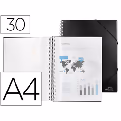 Liderpapel EC31, Project folder, A4, Noir, Elastique, 310 mm, 245 mm