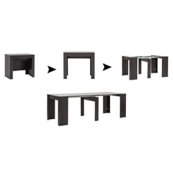 13Casa F00530102004 table de cuisine et de salle à manger Maison Forme rectangulaire Table extensible 6 pieds
