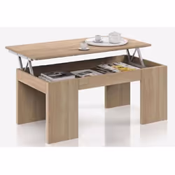 Table basse " Kendra " - 100 x 50 x 43 cm - Chêne