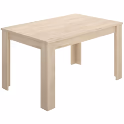 Table repas " Kendra " - extensible - 140/190 x 90 x 78 cm - Blanc / Chêne