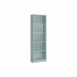 Bibliothèque haute avec 5 étagères, Étagère de bureau ou de chambre, Étagère moderne avec compartiments, cm 52x25h80, Sarcell ...