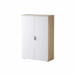 ARMOIRE À USAGES MULTIPLES PLANO - Armoire polyvalente à 2 portes, Meuble à chaussures avec 3 étagères, Range-chaussures mode ...