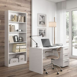 Hogar24 - Table de bureau Stylus 138 cm (largeur) x 74 cm (hauteur) x 60 cm (profondeur) - Artik blanc