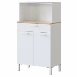 Habitat Et Jardin Buffet "kira" 2 Portes + 1 Tiroir - 126 X 72 X 40 Cm - Blanc