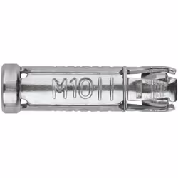 Cheville à ailettes en acier pour charges lourdes - Douille- Inox A4 M6 x 40 Ø10 - Boite de 50