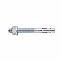 La Boite de 50-Goujon d'ancrage zinguée Filetage M12 Diam. 12 mm L 220 mm INDEX-AM12220 est une solution de fixation concue p ...