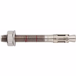 Goujon d'ancrage mâle charges lourdes pour béton non fissuré - Tige inox A2 - Bague inoxA2 M10 x 90 Ø10 - Boite de 100