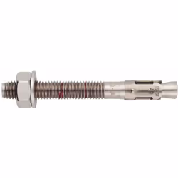 Goujon d'ancrage mâle charges lourdes pour béton non fissuré - Tige inox A2 - Bague inoxA2 M10 x 120 Ø10 - Boite de 50