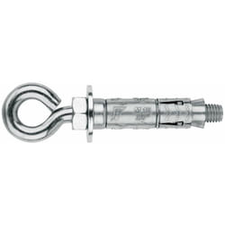 Index - Cheville pour fixation mi-lourdes dans matériaux pleins ou creux - Piton - Zamak M6 x 45 Ø12 - Boite de 50