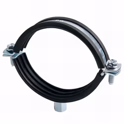 Collier renforcé isophonique M8-M10 D. 799 - 804 mm. Utilisation sur tube acier, tube cuivre, tube plastique. Recommandé pour ...