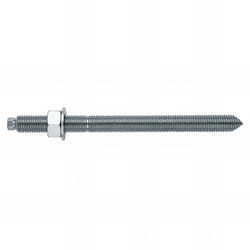 Index - 10 tiges filetées avec rondelle et écrou M12 x 160 mm zingué pour scellement chimique - EQAC12160