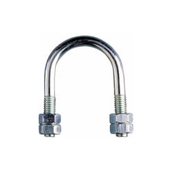 Étrier de fixation pour tube - Zingué M6 - Ø15 x 21 - Boite de 100