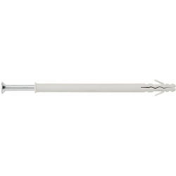 Index - Cheville à frapper à 2 ailettes - Vis tête fraisée - Polyamide 6.6 10 x 135 Ø10 - Boite de 100