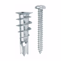 Description générale Cheville Zamak avec vis DIN 7981 de dimensions 4,2 x 32 mm, conçue pour une utilisation sur des briques ...
