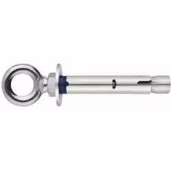 Cheville anti-rotation pour charges moyennes - Piton forgé - Inox A2 M6 x 45 Ø8 - Boite de 100