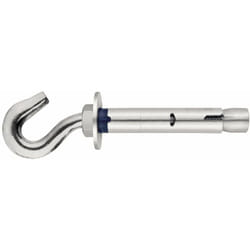 Index - Cheville anti-rotation pour charges moyennes - Crochet forgé Inox A2 M10 x 70 Ø12 - Boite de 50