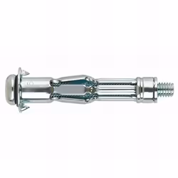 Cheville Indemoll avec vis à tête bombée PH pour fixation dans matériaux creux (M4 x 67 mm D. 8 mm). Revêtement : zingué. Uti ...