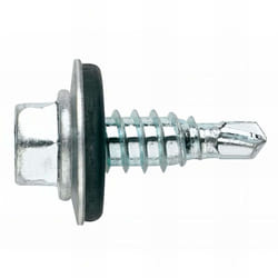 Index - 500 vis autoperceuse, pointe foreuse réduite TH8 avec rondelle epdm 4,8 x 16 mm acier zingué - ARE164816
