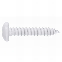 Index - 250 vis à tôle PH2, tête bombée 4,2 x 25 mm zingué blanc pour tôle et pvc - T814225BLE