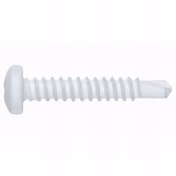 Vis autoperceuse tête bombée cylindrique, empreinte PH (4,8 x 25 mm). Revêtement : zingué blanc. Utilisation sur : tôle, prof ...