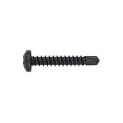 Vis auto-perceuses filetées à tôle et pvc - Tête bombée - Empreinte Phillips - Zinguée Noire 3,5 x 9,5 - Boite de 1000