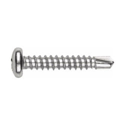 Vis auto-perceuses filetées à tôle et PVC - Tête bombée Inoxydable - Empreinte Phillips - Inox A2 3,5 x 13 - Boite de 500