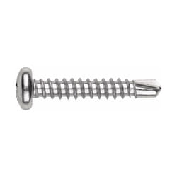 Vis auto-perceuses filetées à tôle et pvc - Tête bombée Inoxydable - Empreinte Phillips - Inox A2 4,8 x 16 - Boite de 250