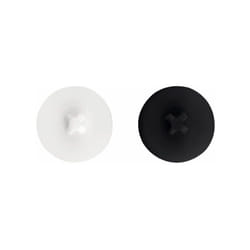 Boite de 1000 vis auto-perceuses - filetées à tôle et pvc - Vis pour la menuiserie pvc Capuchon blanc et noir pour vis PVC-71 4,8 Blanc