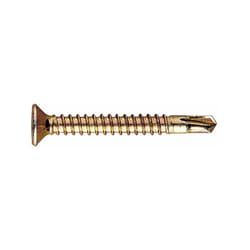 Vis pour la menuiserie pvc filetées à tôle - Pointe foreuse pilote - Bichromatée 3,9 x 16 - Boite de 1000