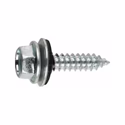 Vis à tôle - Tête hexagonale - Rondelle vulcanisée acier-EPDM 6,3 x 40 P16 - Boite de 500